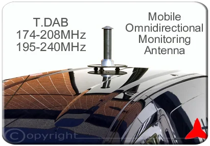 ARM01DAB DAB Measurement Omnidirectional Magnetic Antenna 174-208MHz 195-240MHz DAB Antennas