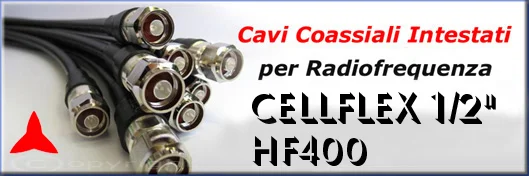 Headed cables HF400-cellflex 1-2 DAB antennas